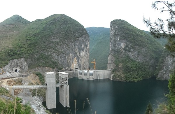 重慶雲能雲陽縣蓋下壩水電站（zhàn）混凝土降溫工程